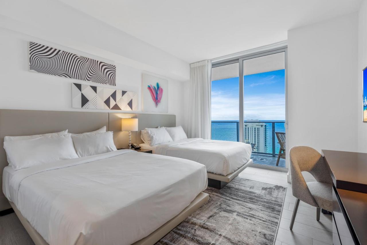 Hyde House - Luxury Waterfront 2Br 2Ba Apartment Suite With Direct Ocean View, Roof Top Pool, Resort Amenities Голливуд Экстерьер фото