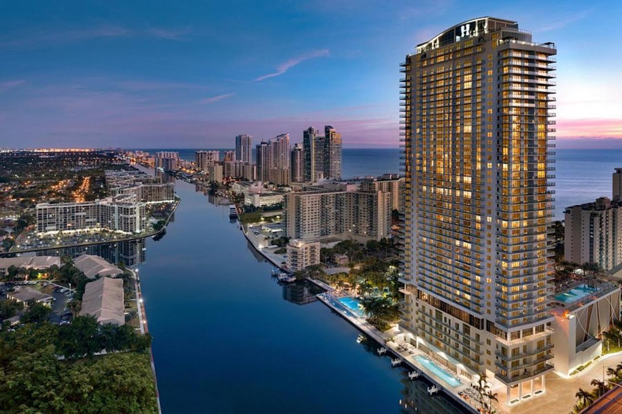 Hyde House - Luxury Waterfront 2Br 2Ba Apartment Suite With Direct Ocean View, Roof Top Pool, Resort Amenities Голливуд Экстерьер фото