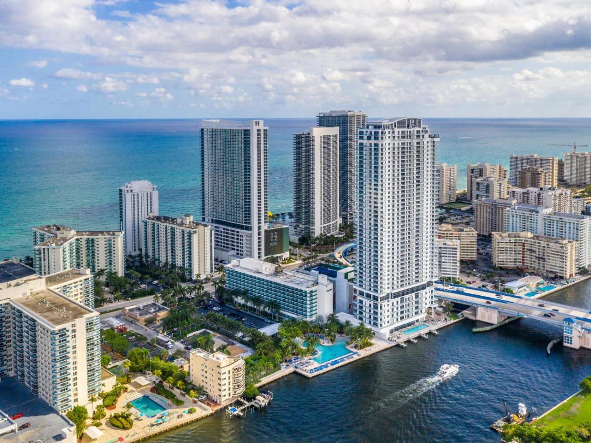 Hyde House - Luxury Waterfront 2Br 2Ba Apartment Suite With Direct Ocean View, Roof Top Pool, Resort Amenities Голливуд Экстерьер фото